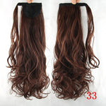 Soowee 10 Colors Synthetic Hair Wavy Clip In Ponytail Hair Extensions Hairpiece Fake Hair Pony Tails Ponytails Hair Pieces