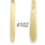 Long Straight Claw Ponytail Clip In Hair Extensions Heat Resistant Synthetic False Hair Clip In Hair Tails Fake Pony Tails
