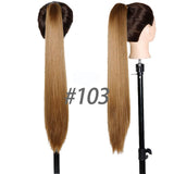 Long Straight Claw Ponytail Clip In Hair Extensions Heat Resistant Synthetic False Hair Clip In Hair Tails Fake Pony Tails