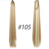 Long Straight Claw Ponytail Clip In Hair Extensions Heat Resistant Synthetic False Hair Clip In Hair Tails Fake Pony Tails