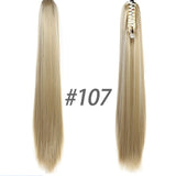 Long Straight Claw Ponytail Clip In Hair Extensions Heat Resistant Synthetic False Hair Clip In Hair Tails Fake Pony Tails