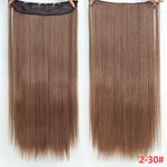 5 clips/piece Natural Silkystraight Hair Extention 24"inches 120g Clip in women pieces Long Fake synthetic Hair