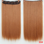 5 clips/piece Natural Silkystraight Hair Extention 24"inches 120g Clip in women pieces Long Fake synthetic Hair