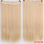 5 clips/piece Natural Silkystraight Hair Extention 24"inches 120g Clip in women pieces Long Fake synthetic Hair