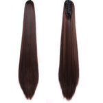 Long Straight Claw Ponytail Clip In Hair Extensions Heat Resistant Synthetic False Hair Clip In Hair Tails Fake Pony Tails
