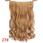 Long Wavy Clip In Hair Extension 24 inch Heat Resistant Fake Hairpieces Synthetic Hair Natural Black Brown Blonde AISI BEAUTY