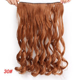 Long Wavy Clip In Hair Extension 24 inch Heat Resistant Fake Hairpieces Synthetic Hair Natural Black Brown Blonde AISI BEAUTY