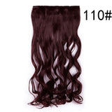 S-noilite 17 24 27 29" 5 Clips in One Piece Silky Wavy Curly Synthetic Hair Fake False Hair Piece Women Hairpiece Salon